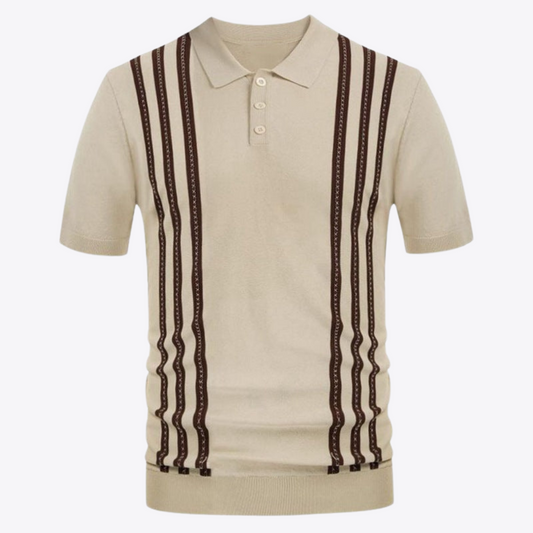 Striped Casual Polo